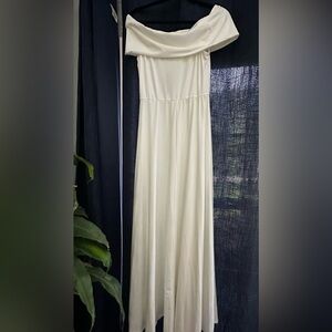 Chic Off-Shoulder White Dress